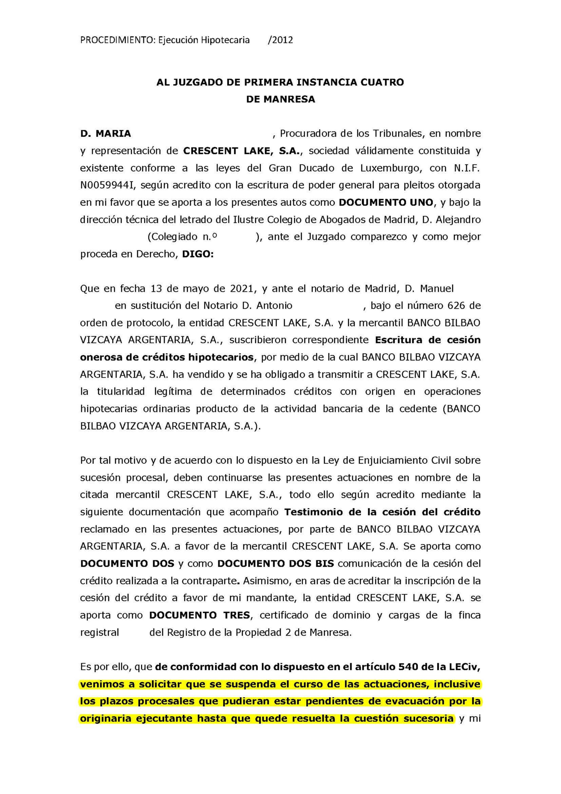 18-10-21.-ESCRITO-CONTRARIO-de-CRESCENT-LAKE-solicitando-suspension-actuaciones-hasta-que-se-resuelva-cuestion-sucesoria