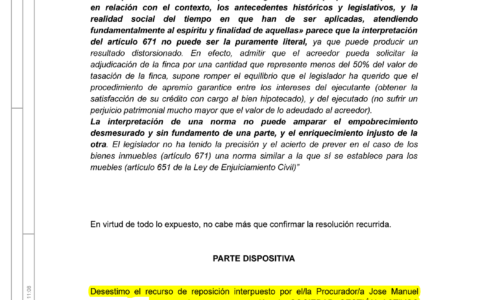 18-11-22.- DECRETO notif el 06-02 se desestima recurso de SAREB contra la DO del 04-11-22. Se impone las costas a la parte recurrente